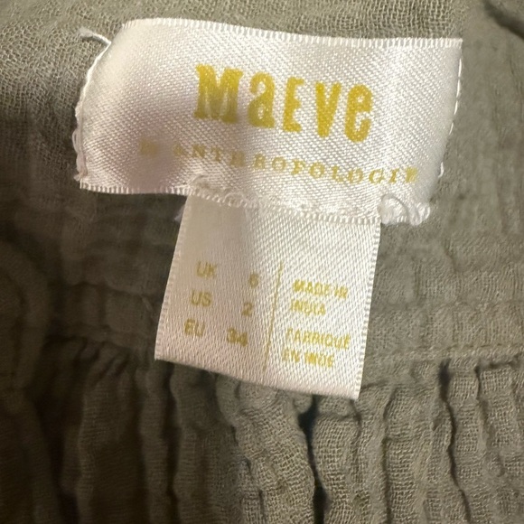 Maeve Green Midi Dress with Mandarin Collar and Tiered Design - Picture 6 of 6